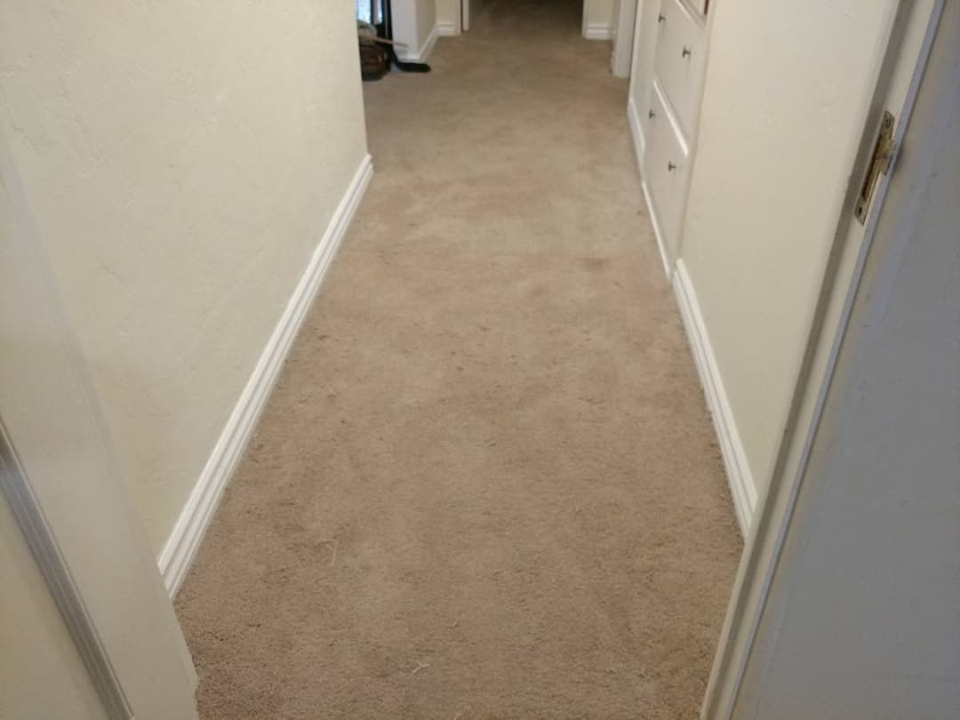 picture of carpet that has been repaired and joined together