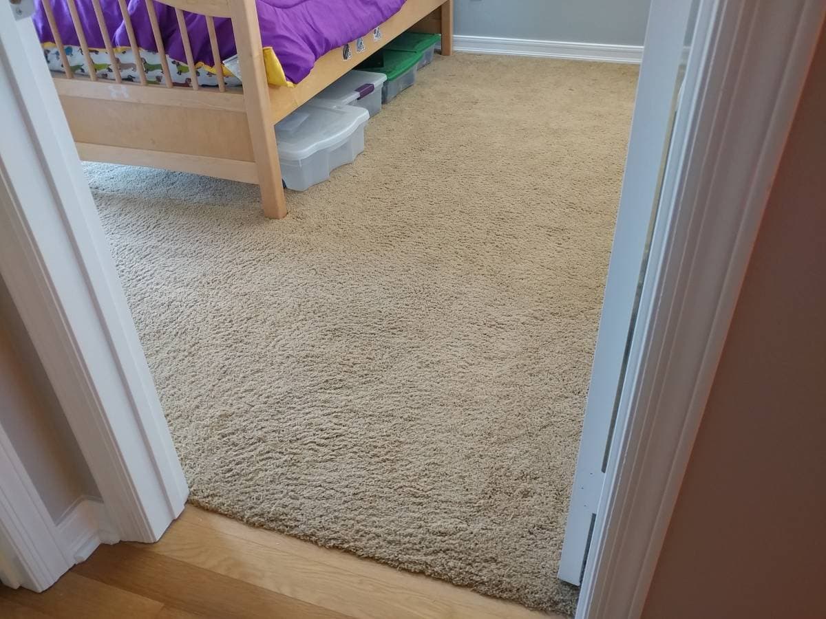 picture of a carpet newly installed